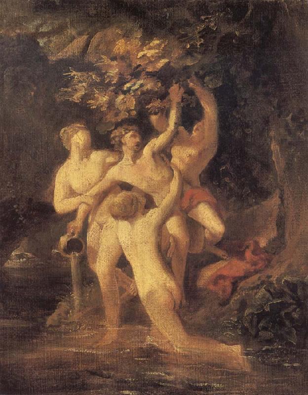 Karl Briullov Hylas and Nymphs Norge oil painting art